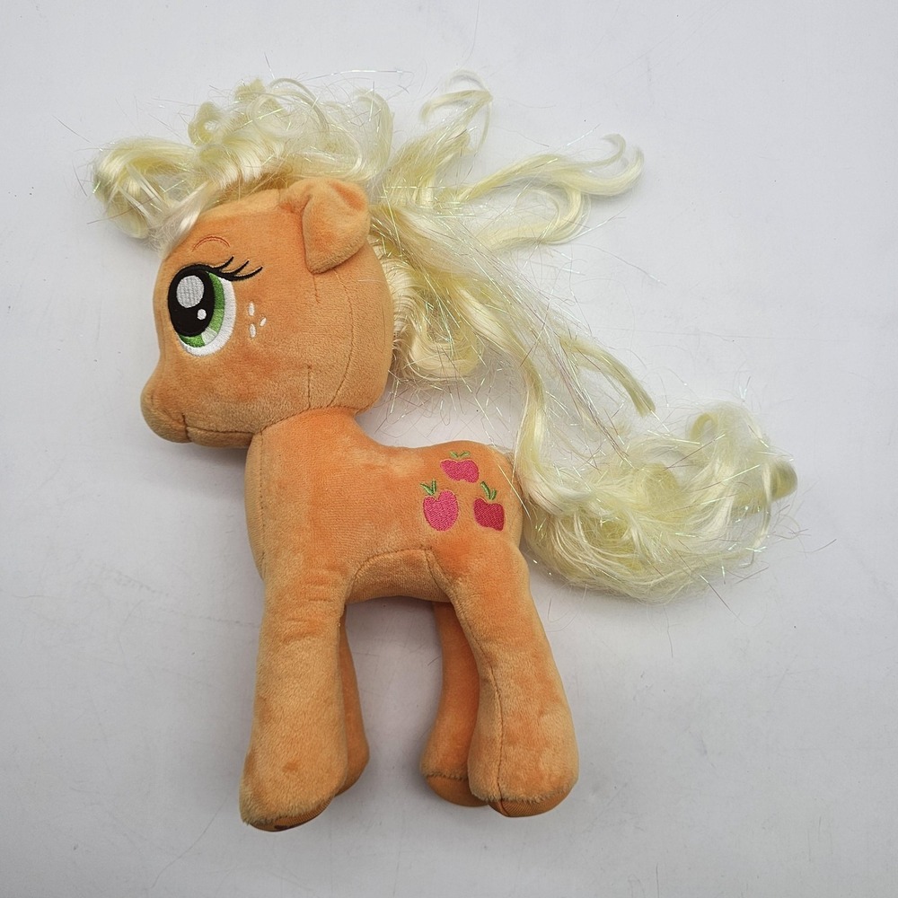 Ty My Little Pony Applejack Horse Plush Stuffed Toy Small Orange Sparkle